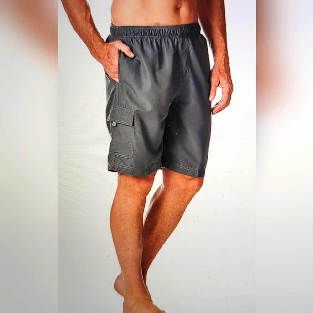 NWT KANU Surf HAVANA mens Swim Trunks 5.5 To 7 Inseam